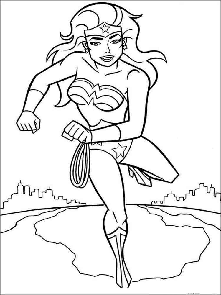 Wonder Woman Coloring Pages