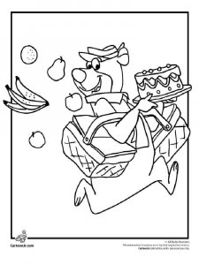 Yogi Bear coloring page 1 - Free printable