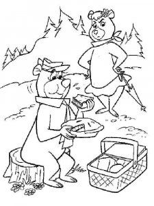 Yogi Bear coloring page 2 - Free printable