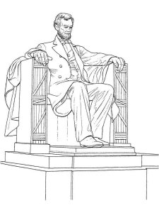 Abraham Lincoln coloring page 2 - Free printable