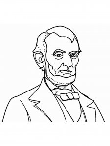 Abraham Lincoln coloring page 5 - Free printable