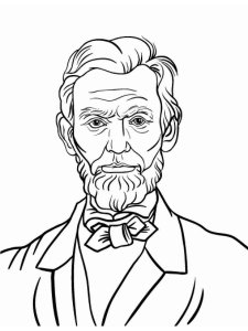 Abraham Lincoln coloring page 8 - Free printable