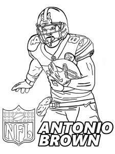 Antonio Brown coloring page 5 - Free printable