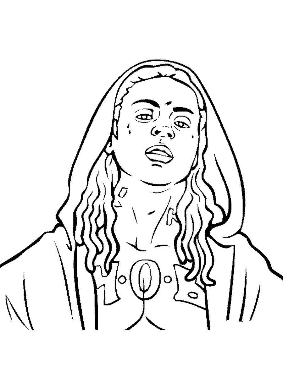 Blueface coloring pages