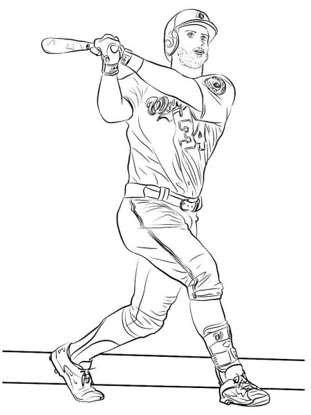 Bryce Harper coloring pages