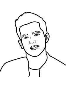 Charlie Puth coloring page 2 - Free printable