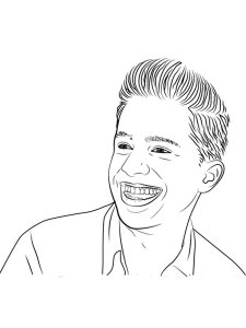 Charlie Puth coloring page 4 - Free printable