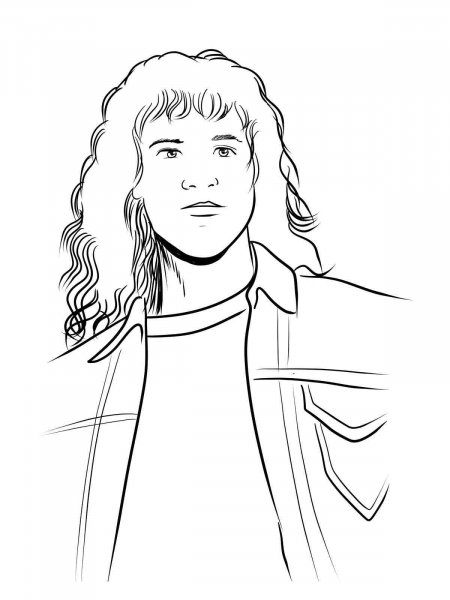 Eddie Munson coloring page - Free printable