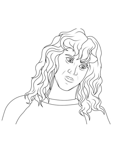 Eddie Munson coloring page - Free printable