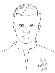 Erling Haaland coloring page 8 - Free printable