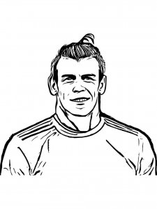 Gareth Bale coloring page 3 - Free printable