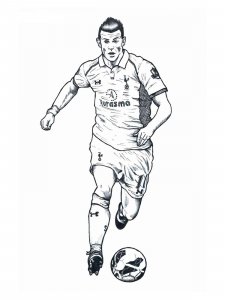 Gareth Bale coloring page 4 - Free printable
