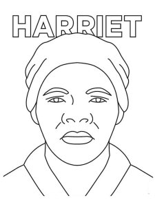 Harriet Tubman coloring page 3 - Free printable