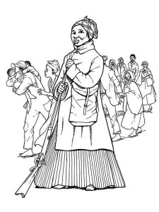 Harriet Tubman coloring page 4 - Free printable