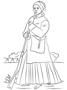 Harriet Tubman coloring page 5 - Free printable