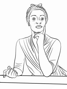 Harriet Tubman coloring page 6 - Free printable