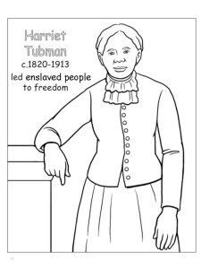 Harriet Tubman coloring page 8 - Free printable