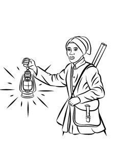 Harriet Tubman coloring page 9 - Free printable