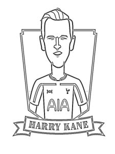 Harry Kane coloring page 7 - Free printable