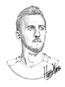 Harry Kane coloring page 8 - Free printable
