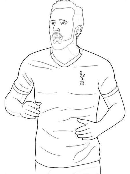 Harry Kane coloring pages