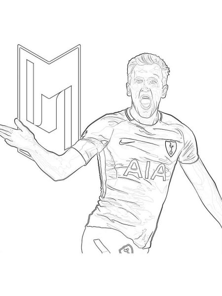 Harry Kane coloring pages