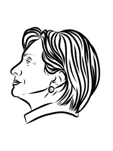 Hillary Clinton coloring page 2 - Free printable