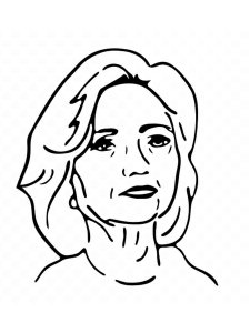 Hillary Clinton coloring page 3 - Free printable