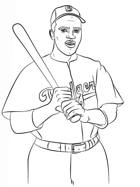 Jackie Robinson coloring pages