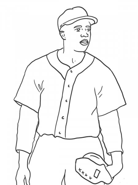 Jackie Robinson coloring pages