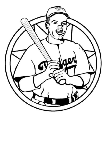 Jackie Robinson coloring pages