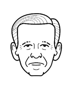Joe Biden coloring page 2 - Free printable