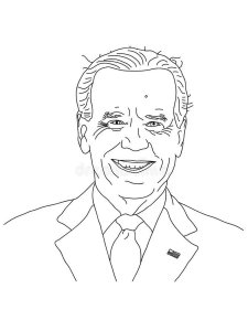 Joe Biden coloring page 3 - Free printable