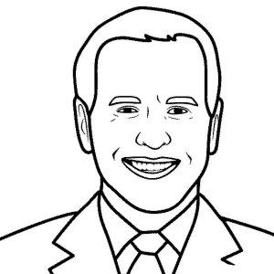 Joe Biden coloring page 4 - Free printable