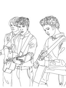Jonas Brothers coloring page 11 - Free printable