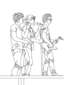 Jonas Brothers coloring page 4 - Free printable