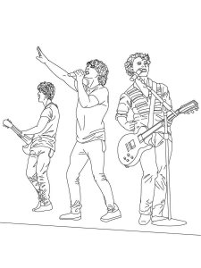 Jonas Brothers coloring page 8 - Free printable