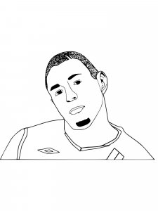 Karim Benzema coloring page 2 - Free printable