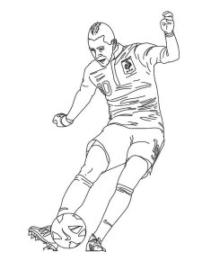 Karim Benzema coloring page 3 - Free printable