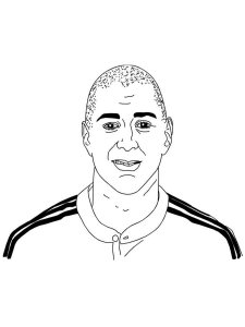 Karim Benzema coloring page 4 - Free printable