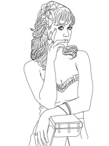 Katy Perry coloring page 1 - Free printable