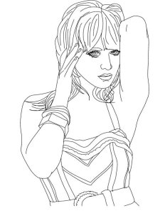 Katy Perry coloring page 3 - Free printable