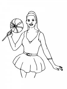 Katy Perry coloring page 4 - Free printable