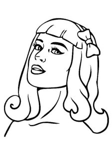 Katy Perry coloring page 5 - Free printable
