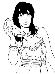 Katy Perry coloring page 8 - Free printable