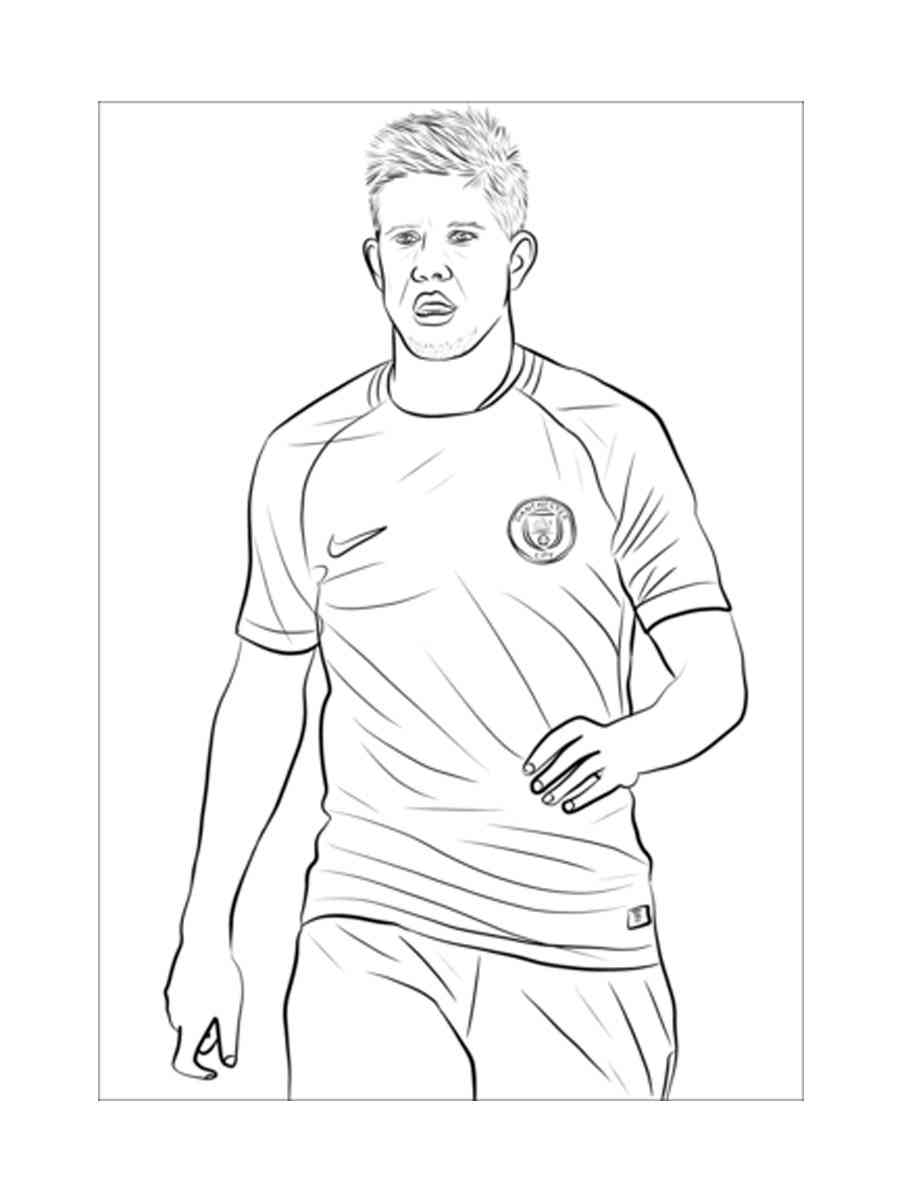 Kevin De Bruyne coloring pages