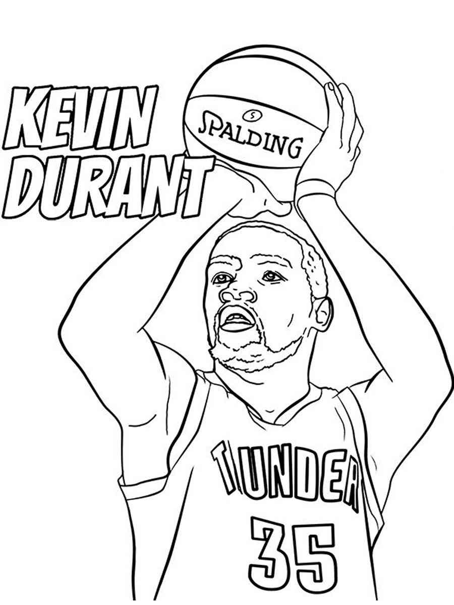Kevin Durant coloring pages - Free Printable
