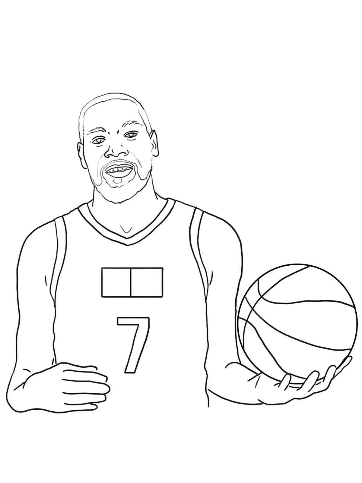 Kevin Durant Coloring Pages