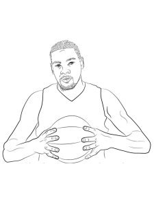 Kevin Durant coloring page 2