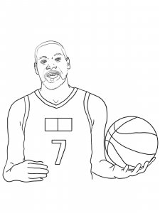 Kevin Durant coloring page 3